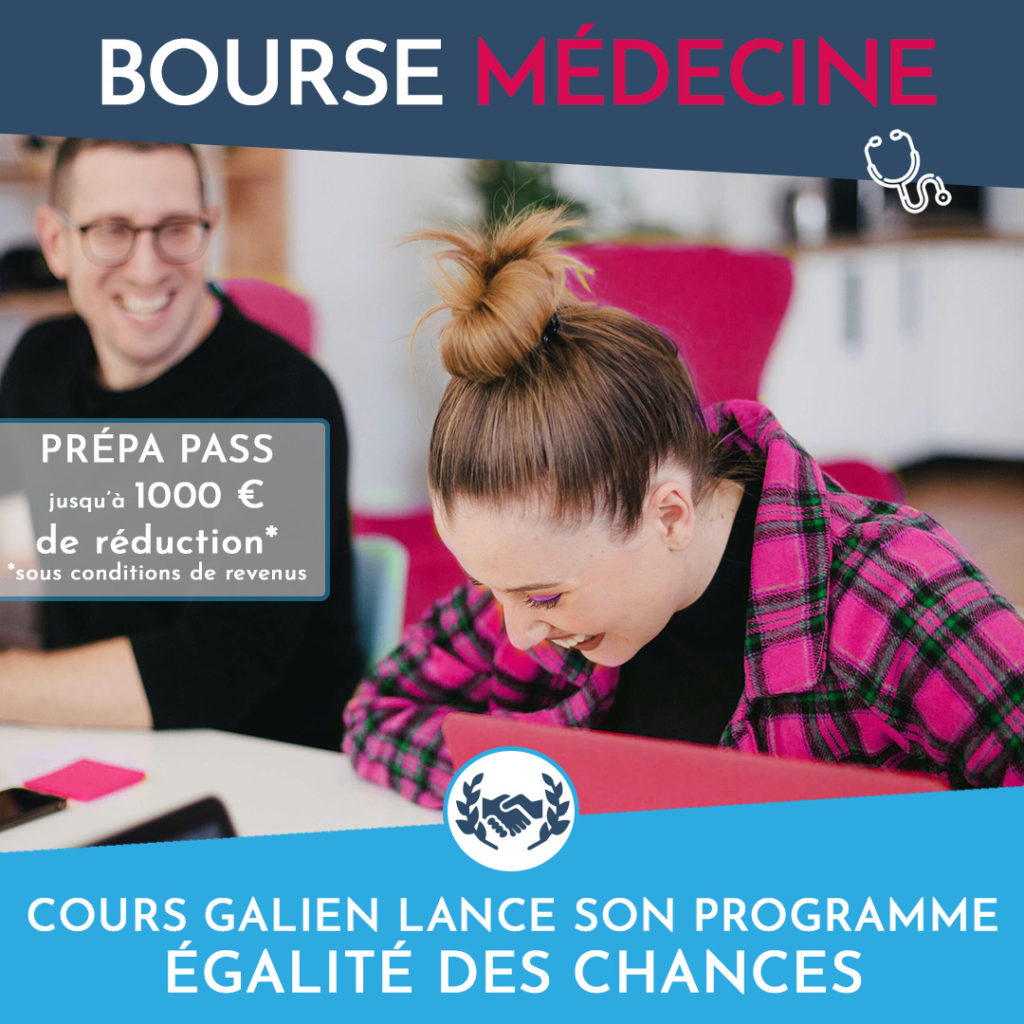 Bourse médecine, égalité des chances avec Cours Galien
